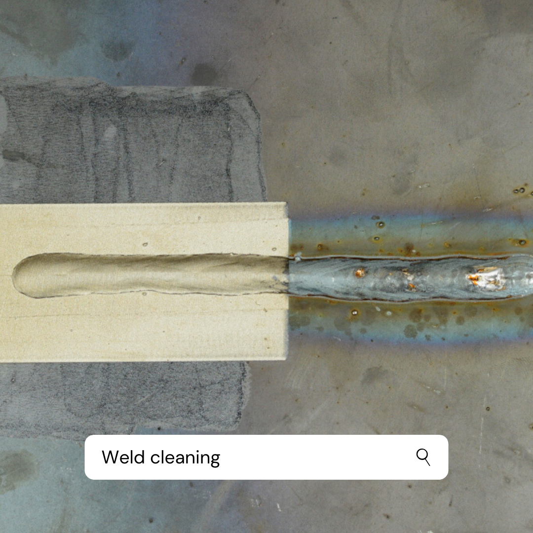 Weld cleaning aluminium surfaces