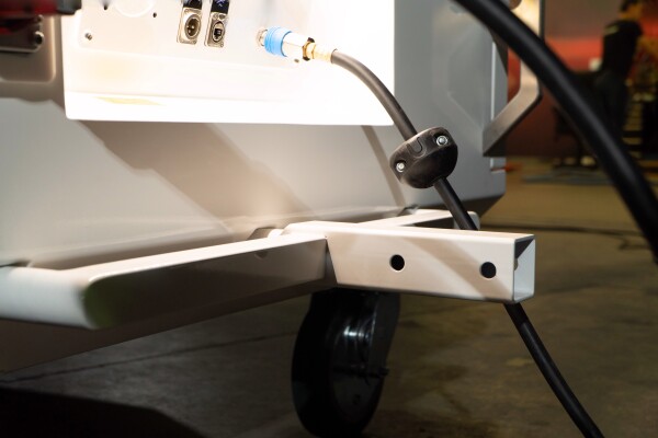 P-Laser's 2000 Watt laser cleaning machine