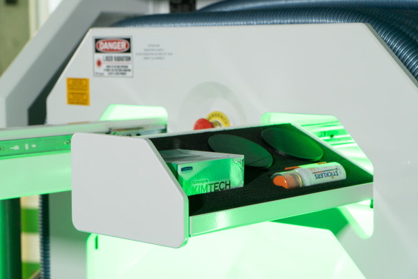 P-Laser's 2000 Watt laser cleaning machine